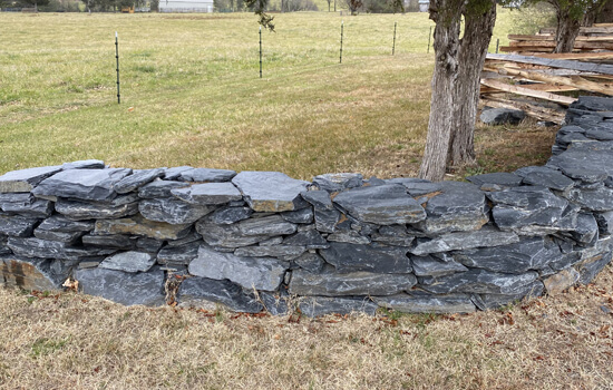 Slate Rock Wall